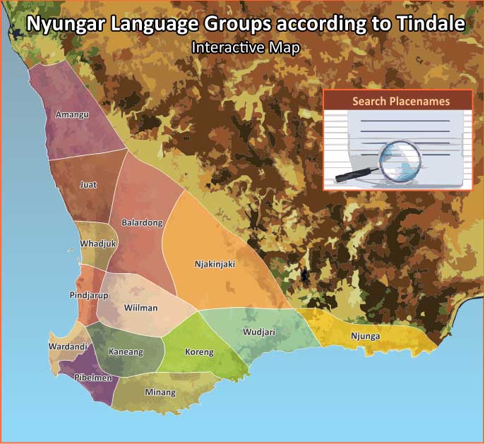 Tindale Language Map